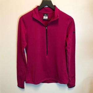 NWOT Nike Pro Half Zip Fleece Lined Pullover
